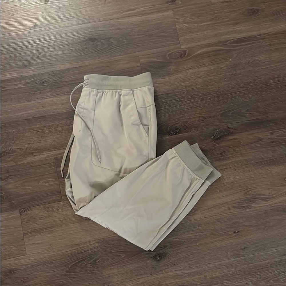 men's beige lululemon abc joggers